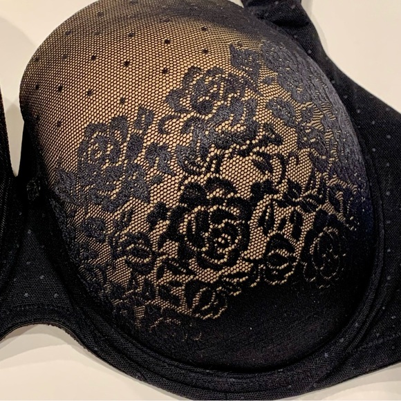 Soma Black Stunning Support Full Coverage Padded Bra 40DD - Picture 4 of 8